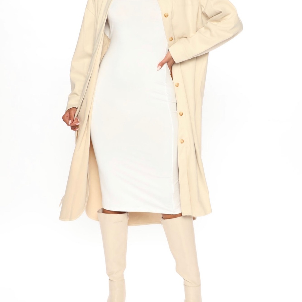 Fashion Nova Long Shacket Medium - Picture 2 of 6